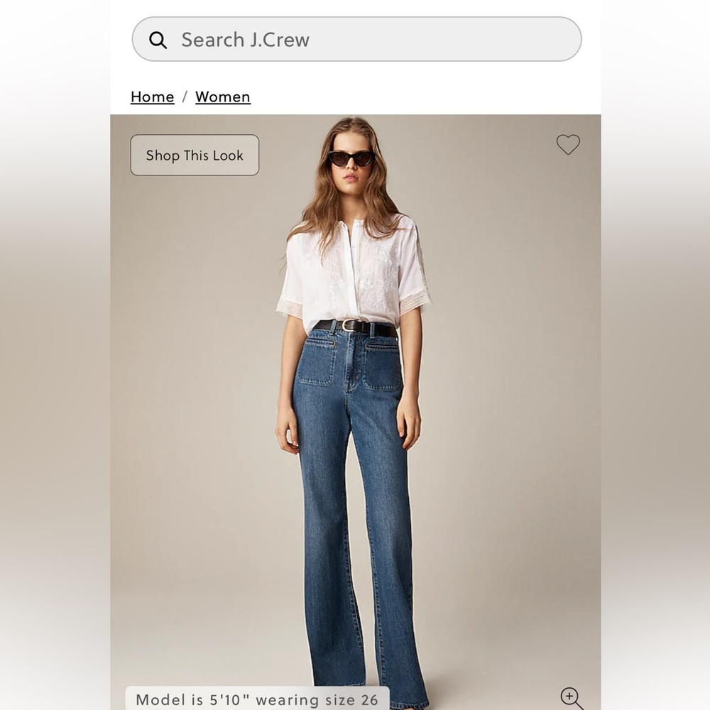 J. Crew Vintage Flare Jeans (current season) in Lexie Kaye wash